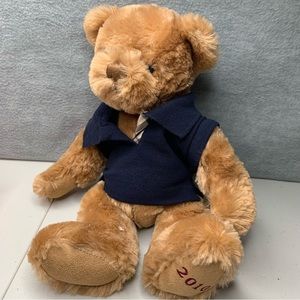 Burberry Fragrance Teddy Bear Blue Polo Shirt Stuffed 12” Plush Tab 2010